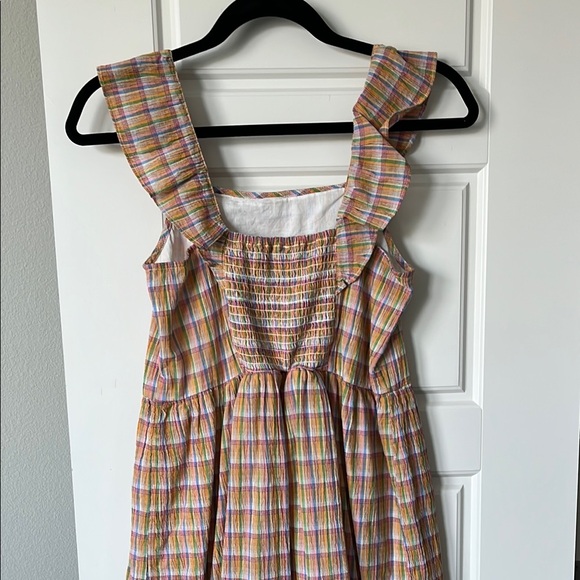 LOFT Multicolor Plaid Ruffle Dress - Picture 3 of 6